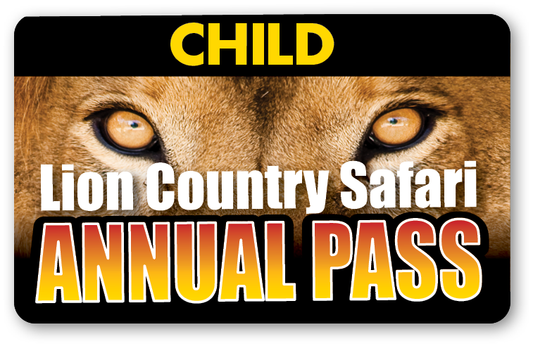 Lion Country Safari Annual Pass - Child (Ages 3 - 9)